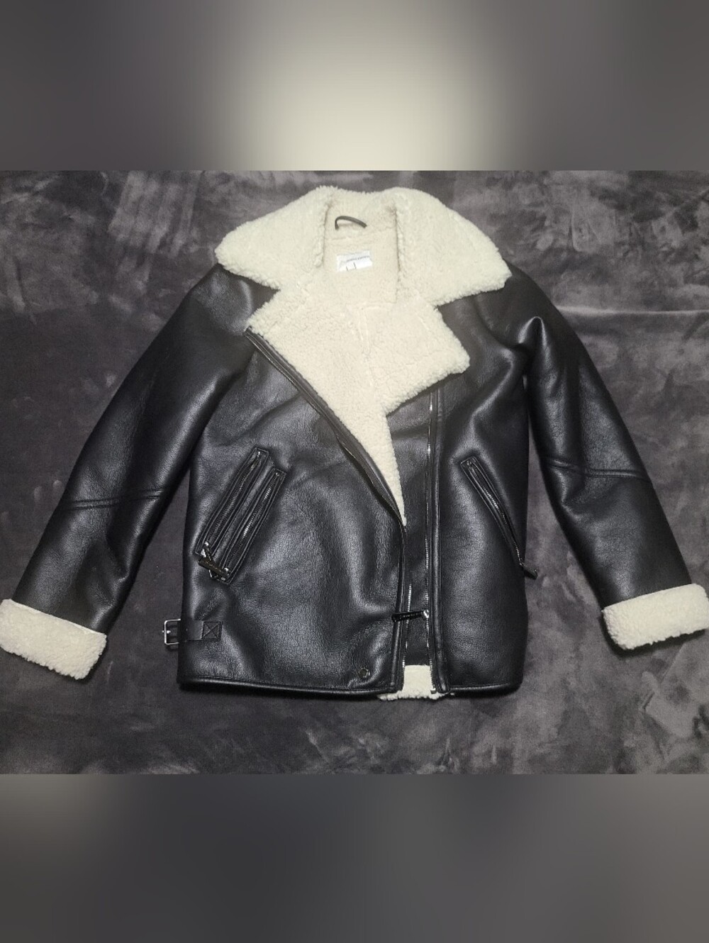 Jessica Simpson Cream Faux Shearling Jacket